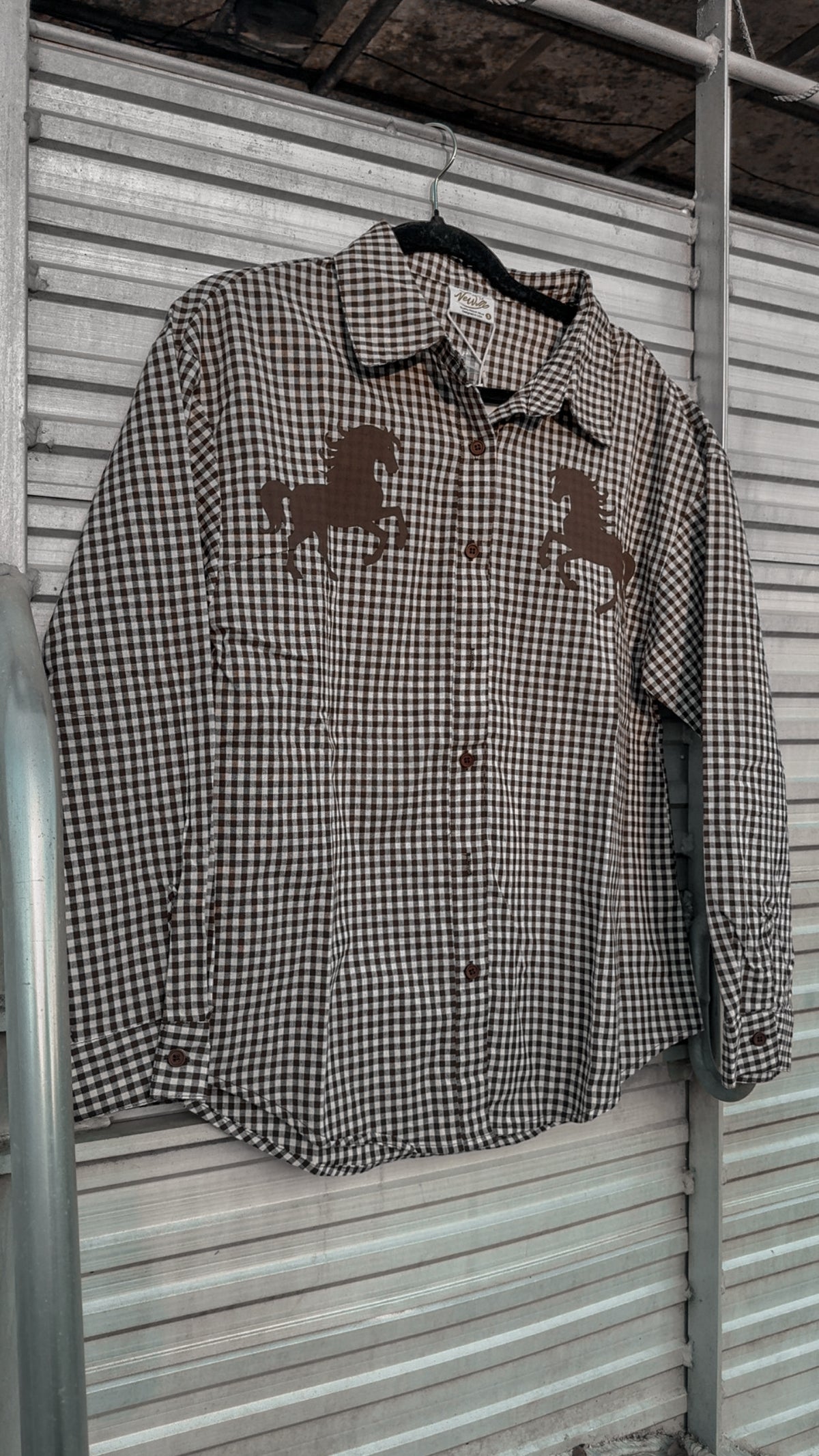 The little filly gingham top