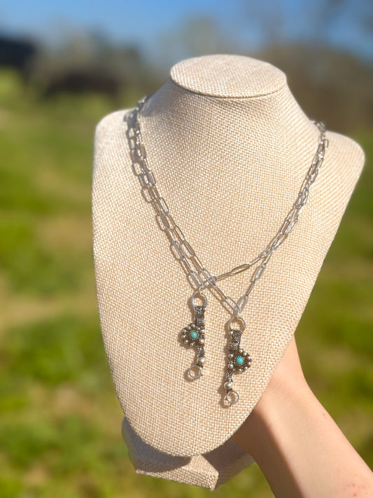 The ranchers relic bit necklace