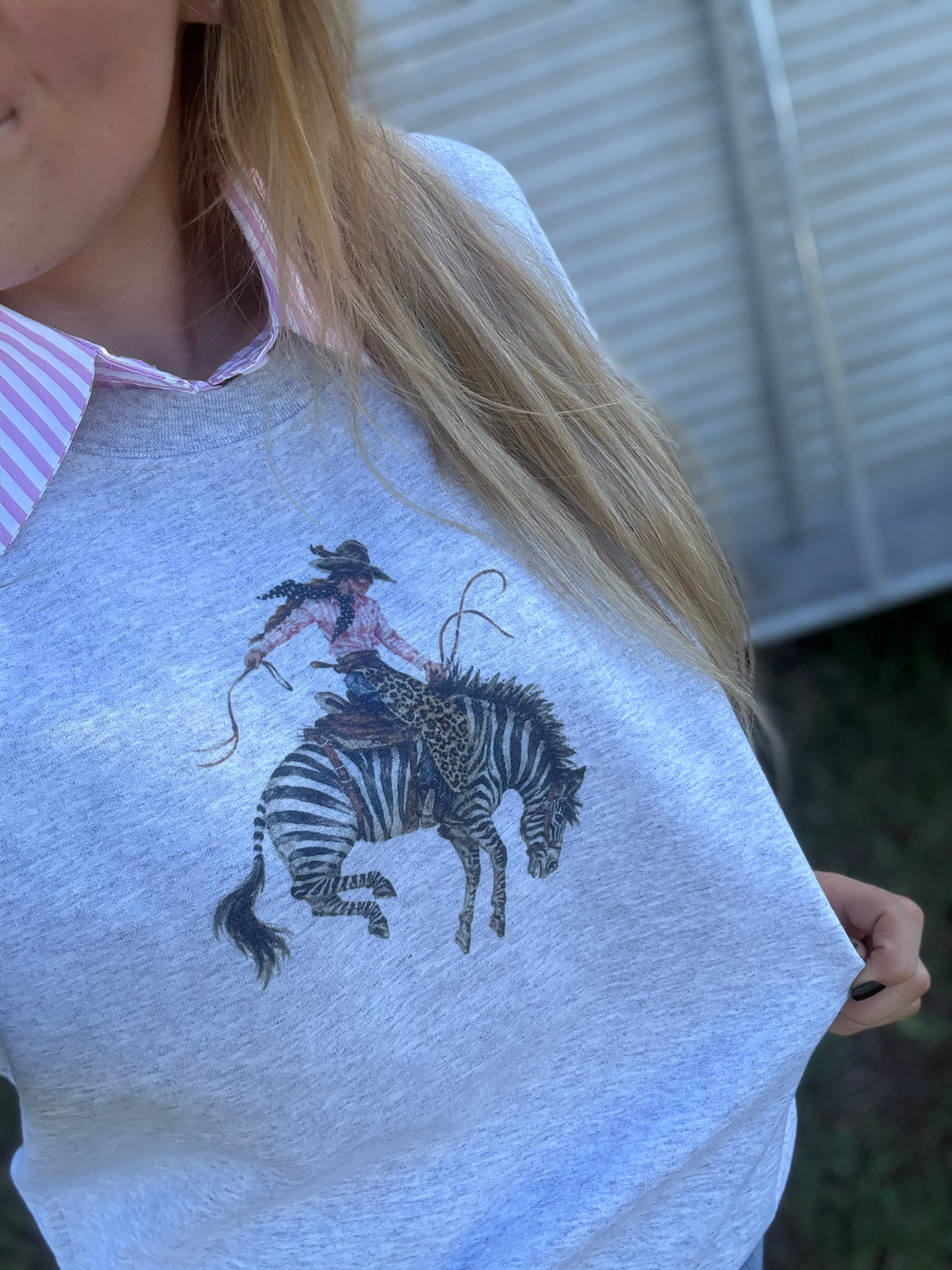 The bucking zebra sweatshirt