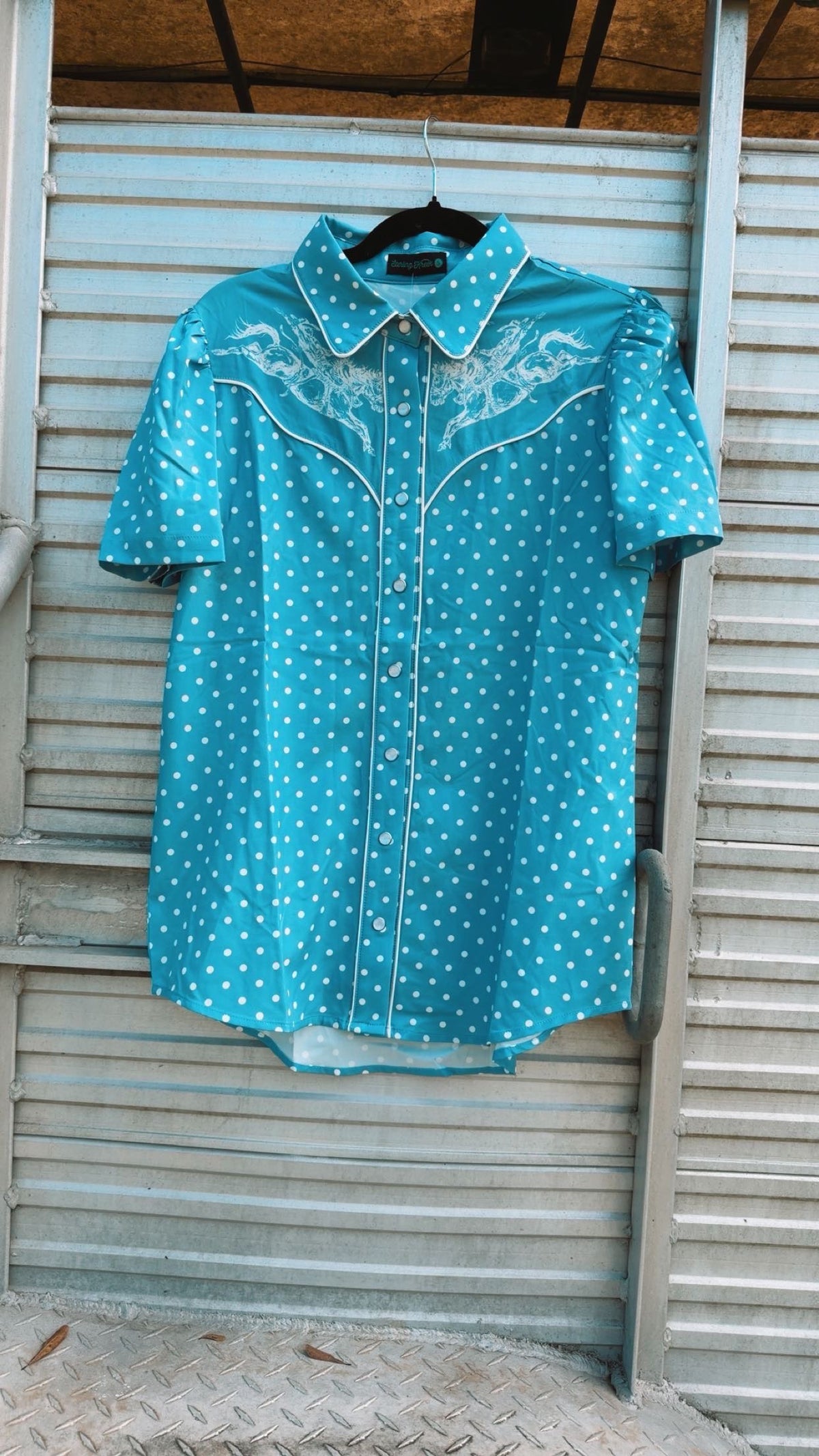 Blue Belle Button Up