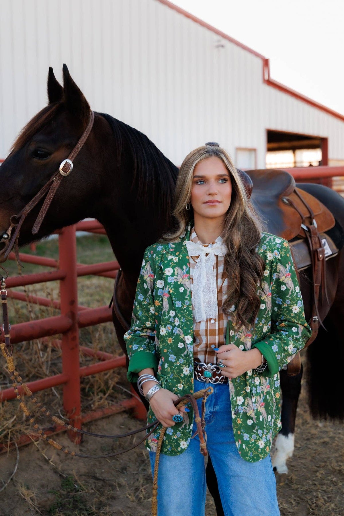 Justin Cord Floral Cowboy Blazer