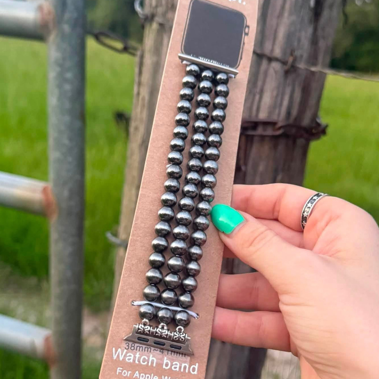 Faux pearl Apple Watch band