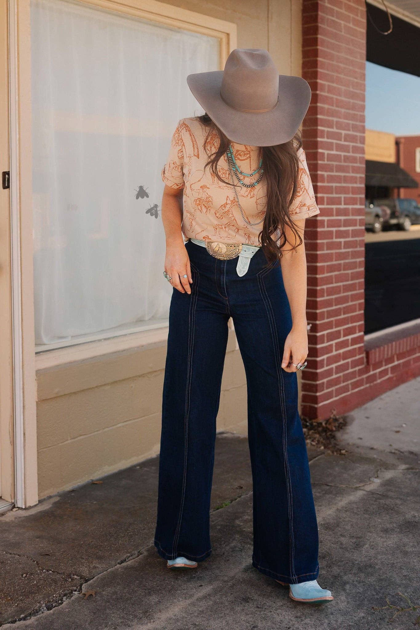Cowboy sketch top