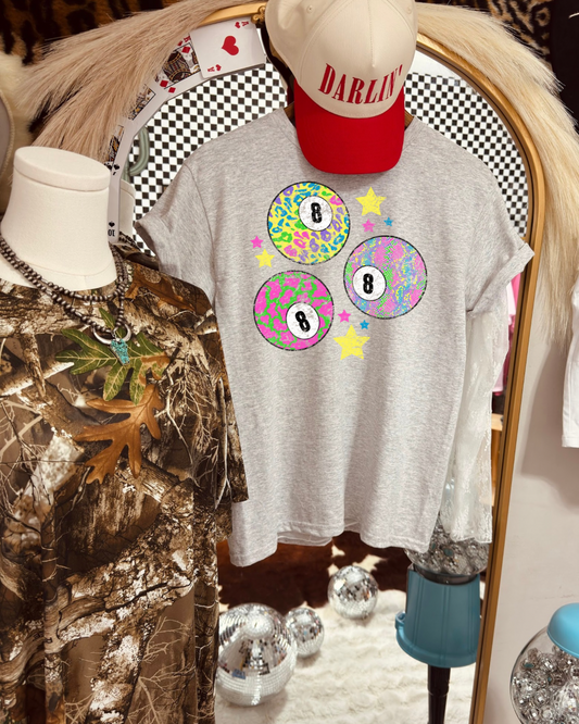 The funky 8 ball sublimation T-shirt