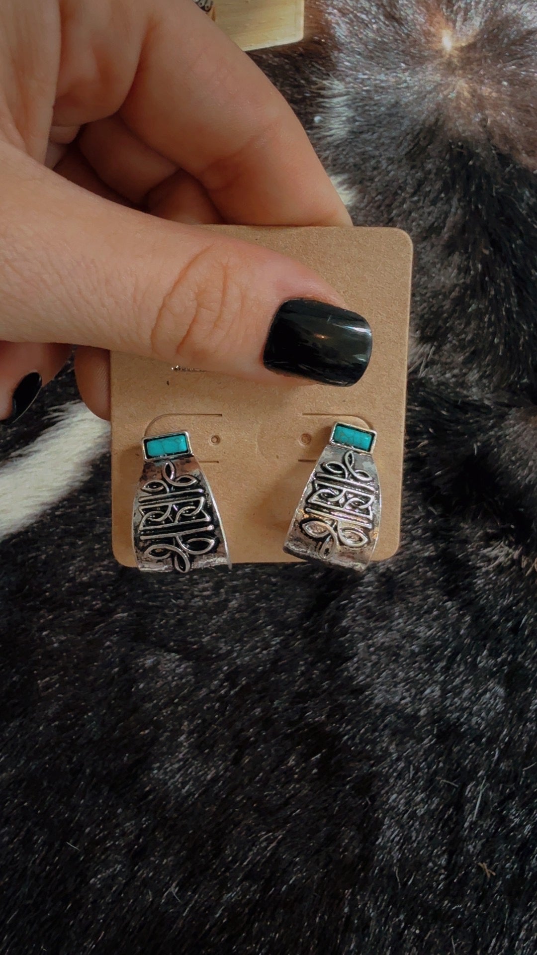 The boot stitch earrings