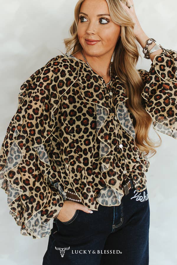 The lucky leopard top