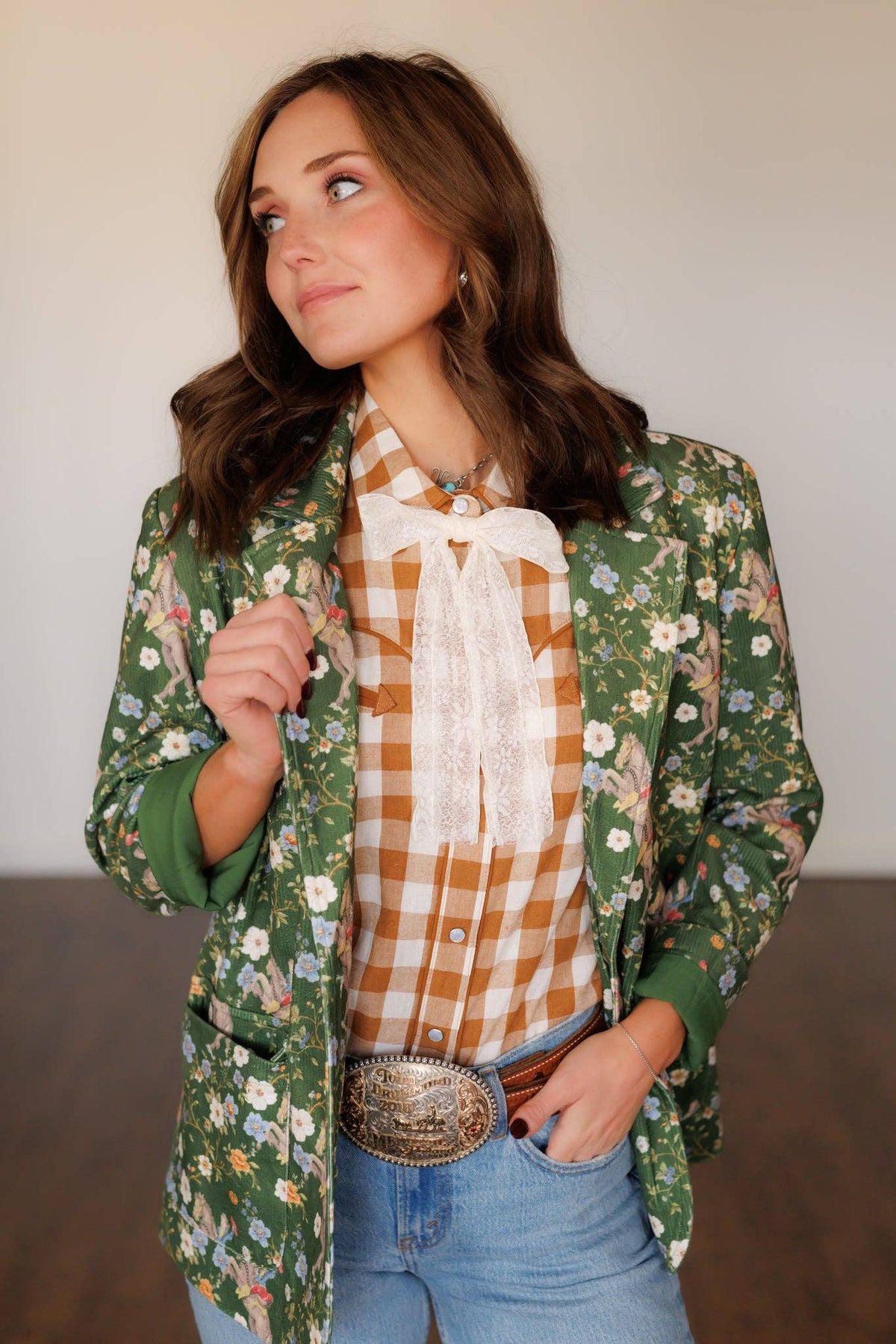 Justin Cord Floral Cowboy Blazer