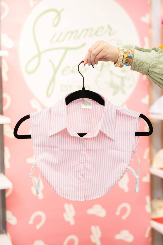 The pin stripe cowboy collar insert