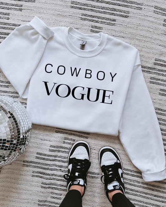 Cowboy vogue sweatshirt