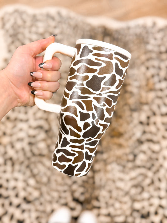 Duck camo tumbler