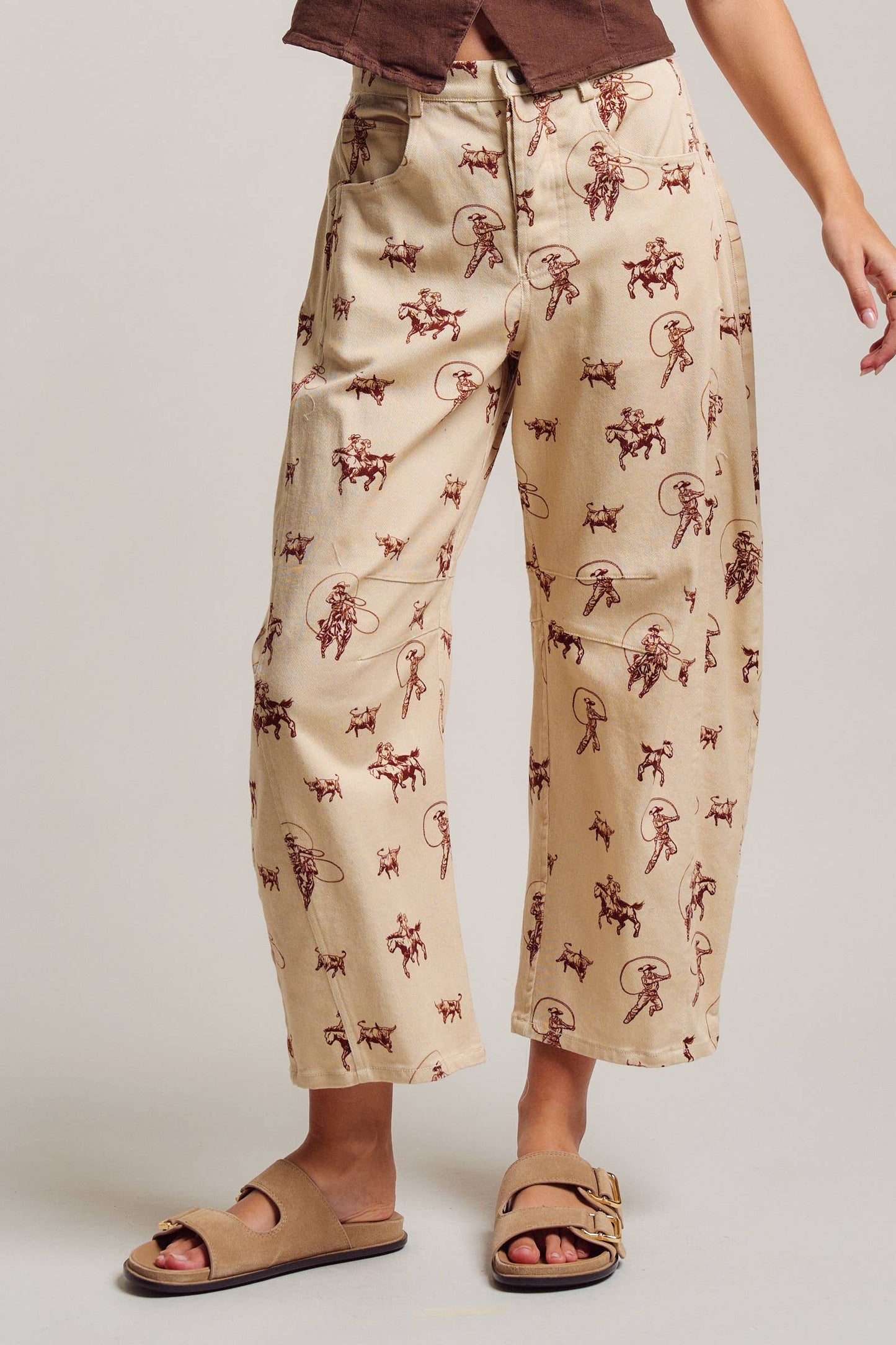 The ranch hand barrel jeans