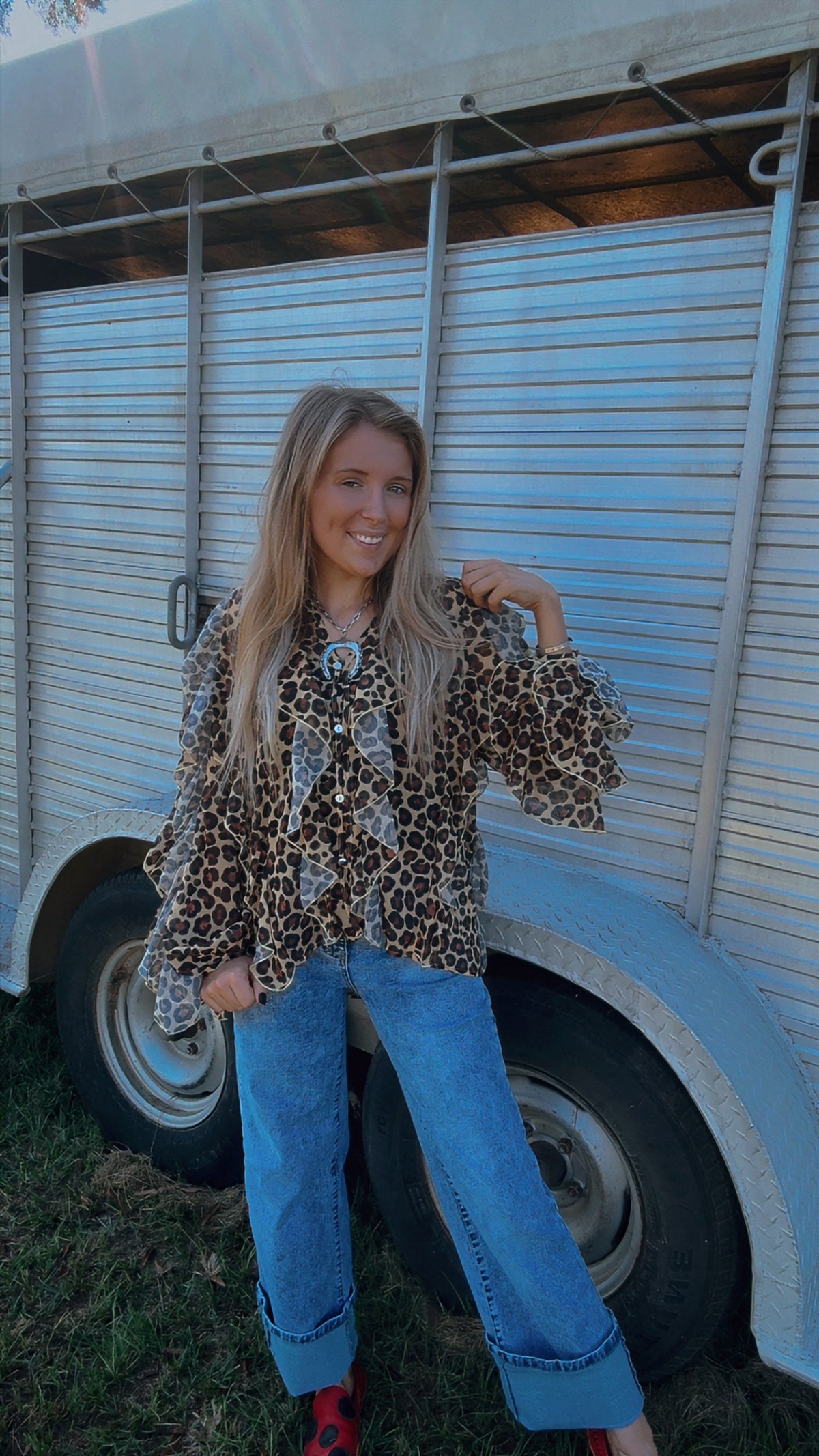 The lucky leopard top