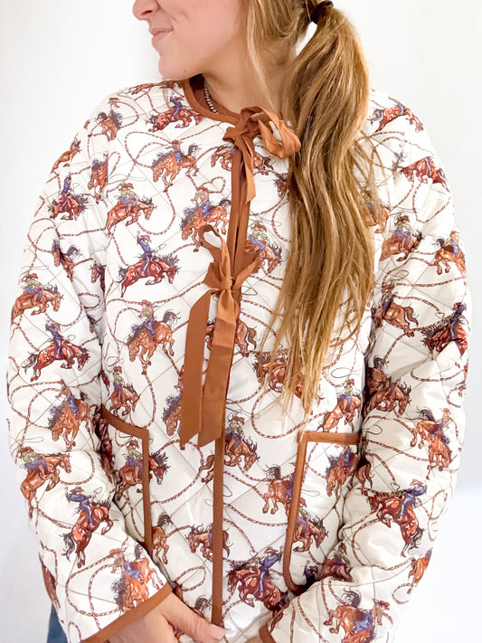 The ride n rope quilted jacket