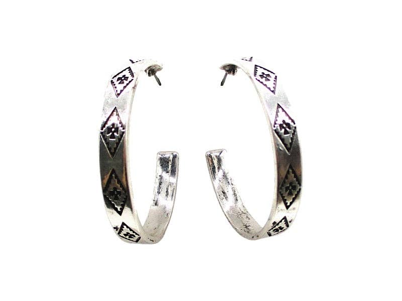Western Large Hoop Earring