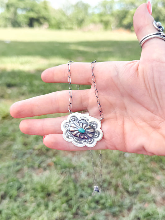 The out west Concho necklace