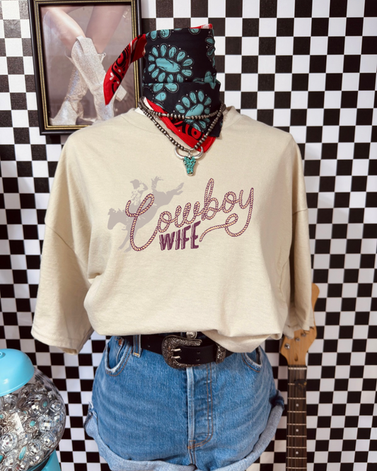 Cowboy wife sublimation T-shirt