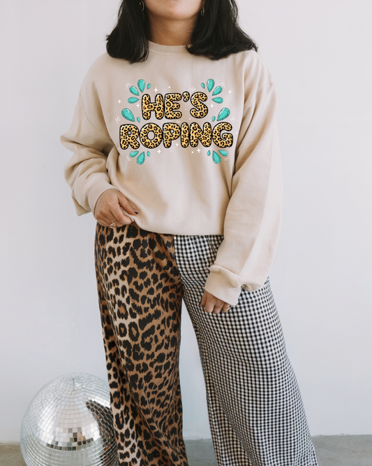 Hes roping sweatshirt
