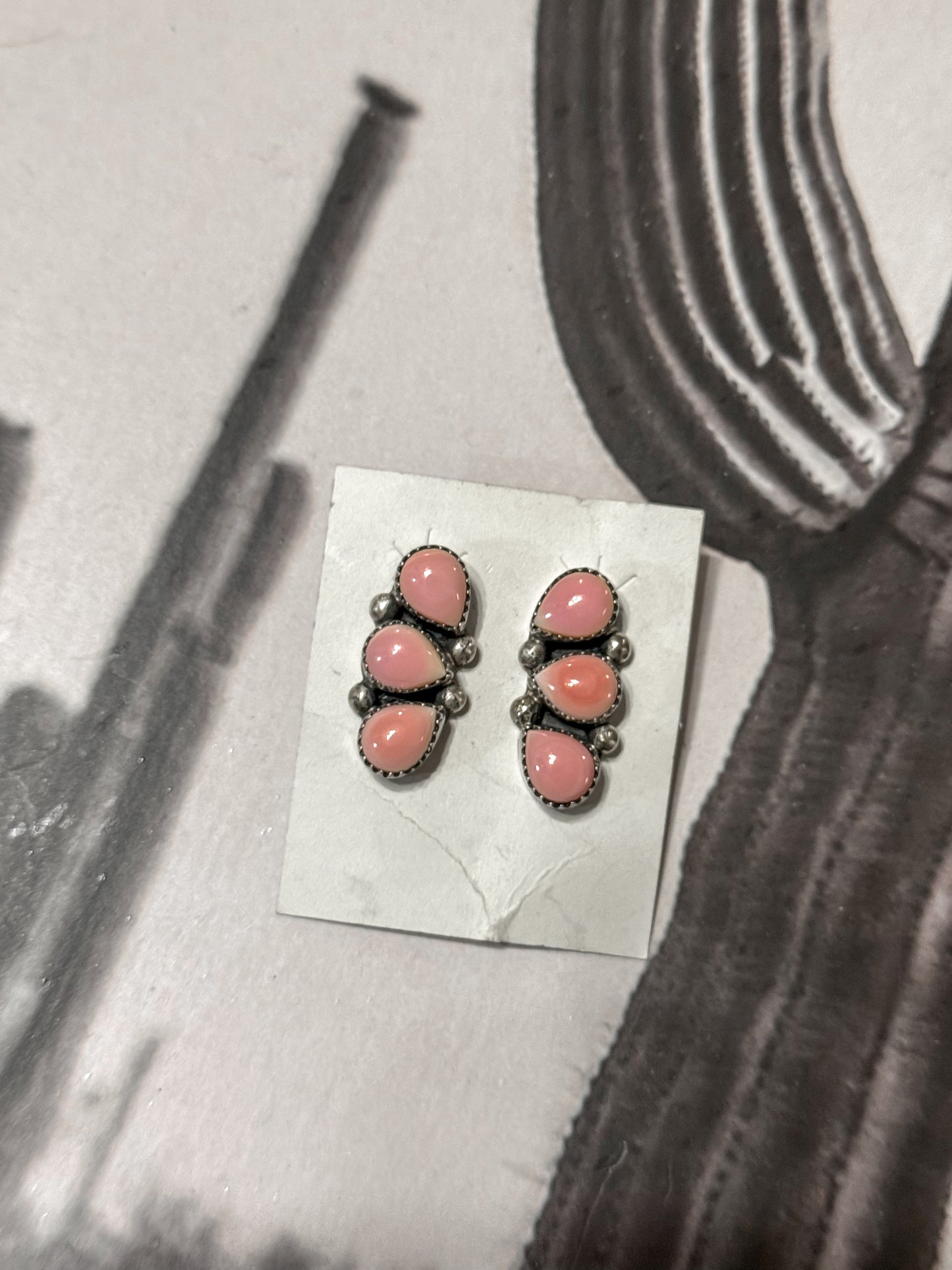 The Pink Lady earrings