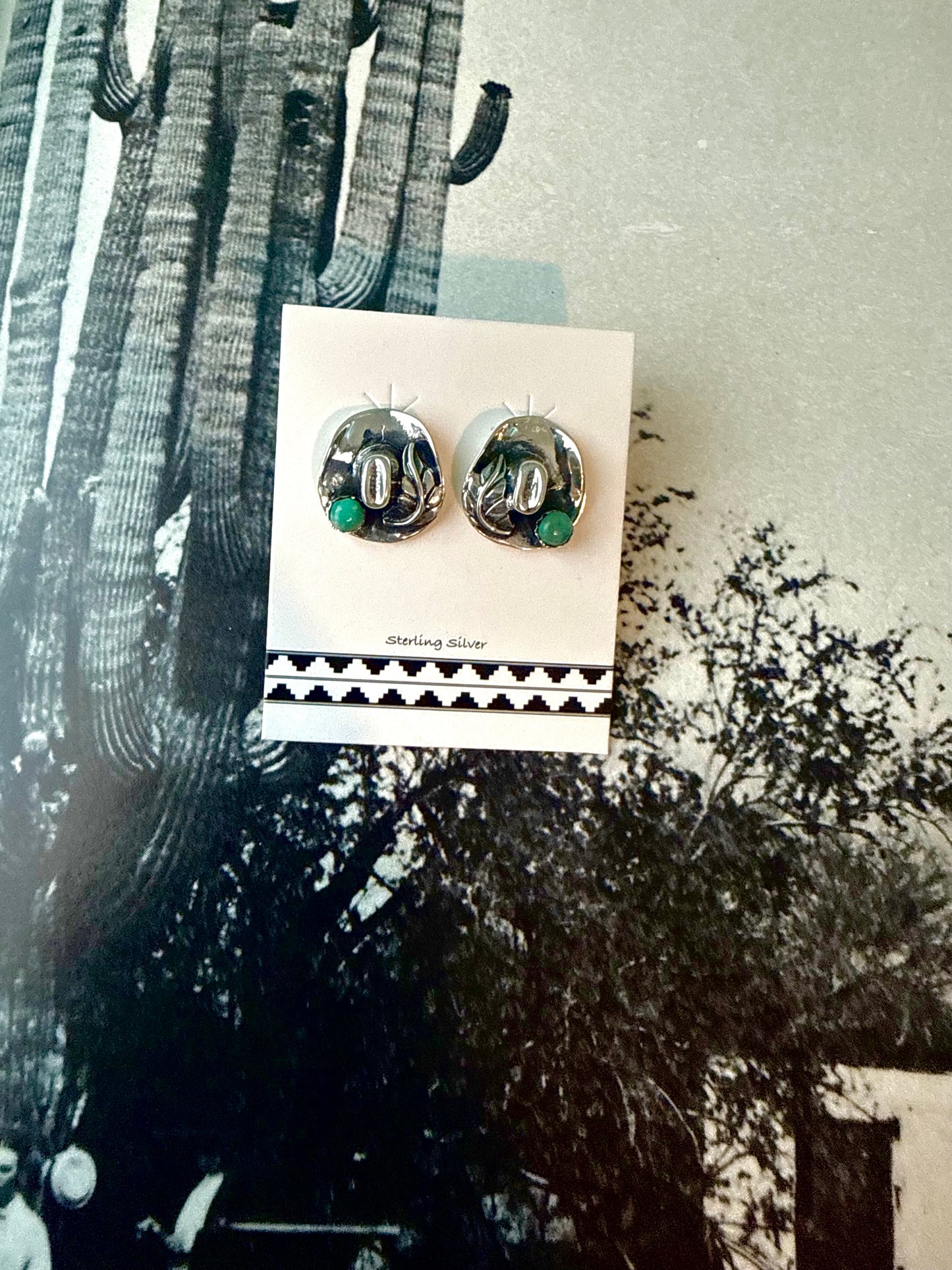 Cowboy hat earrings