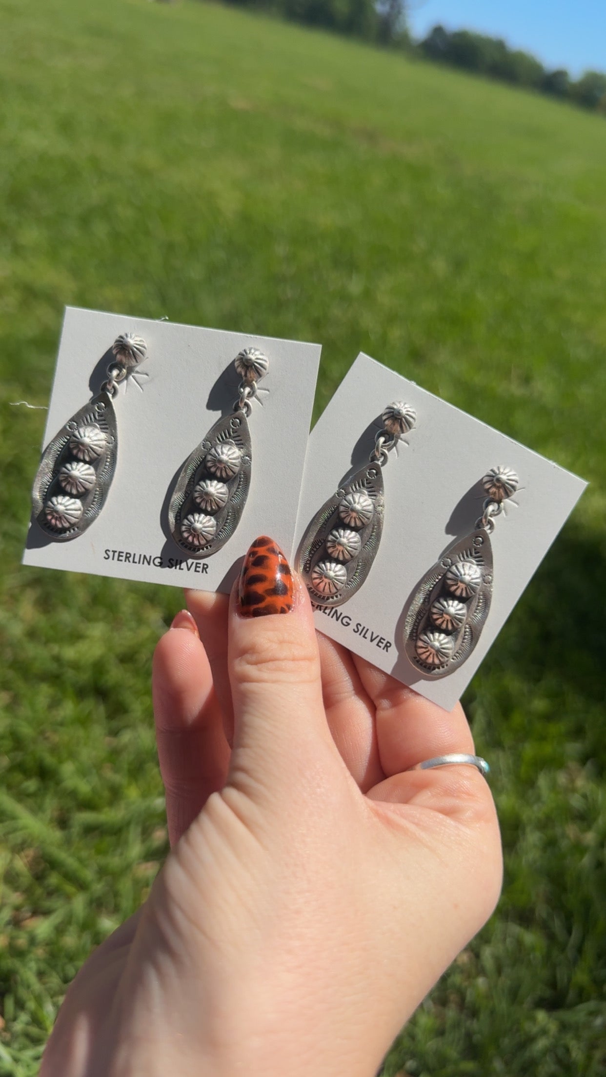 The sterling cowgirl earring