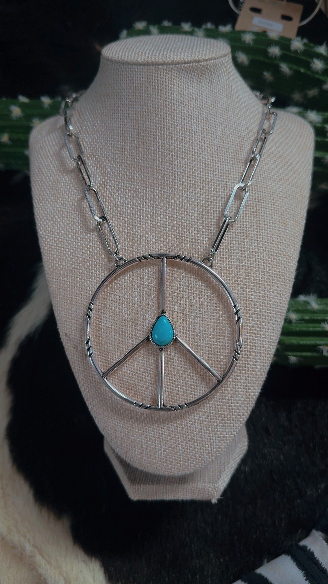 The peace sign necklace