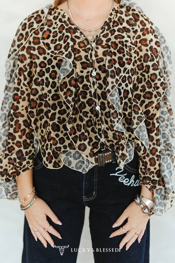 The lucky leopard top