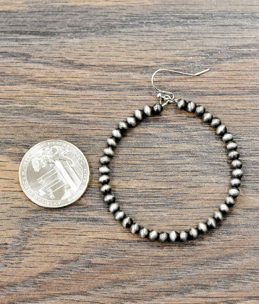 navajo inspired hoop earrings