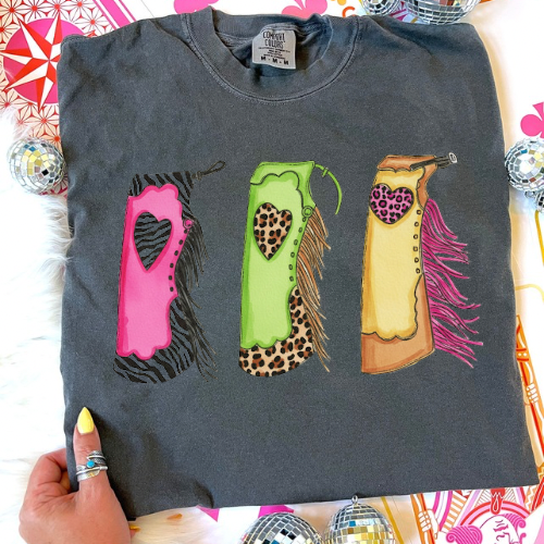 The mix print water color tee  - comfort colors