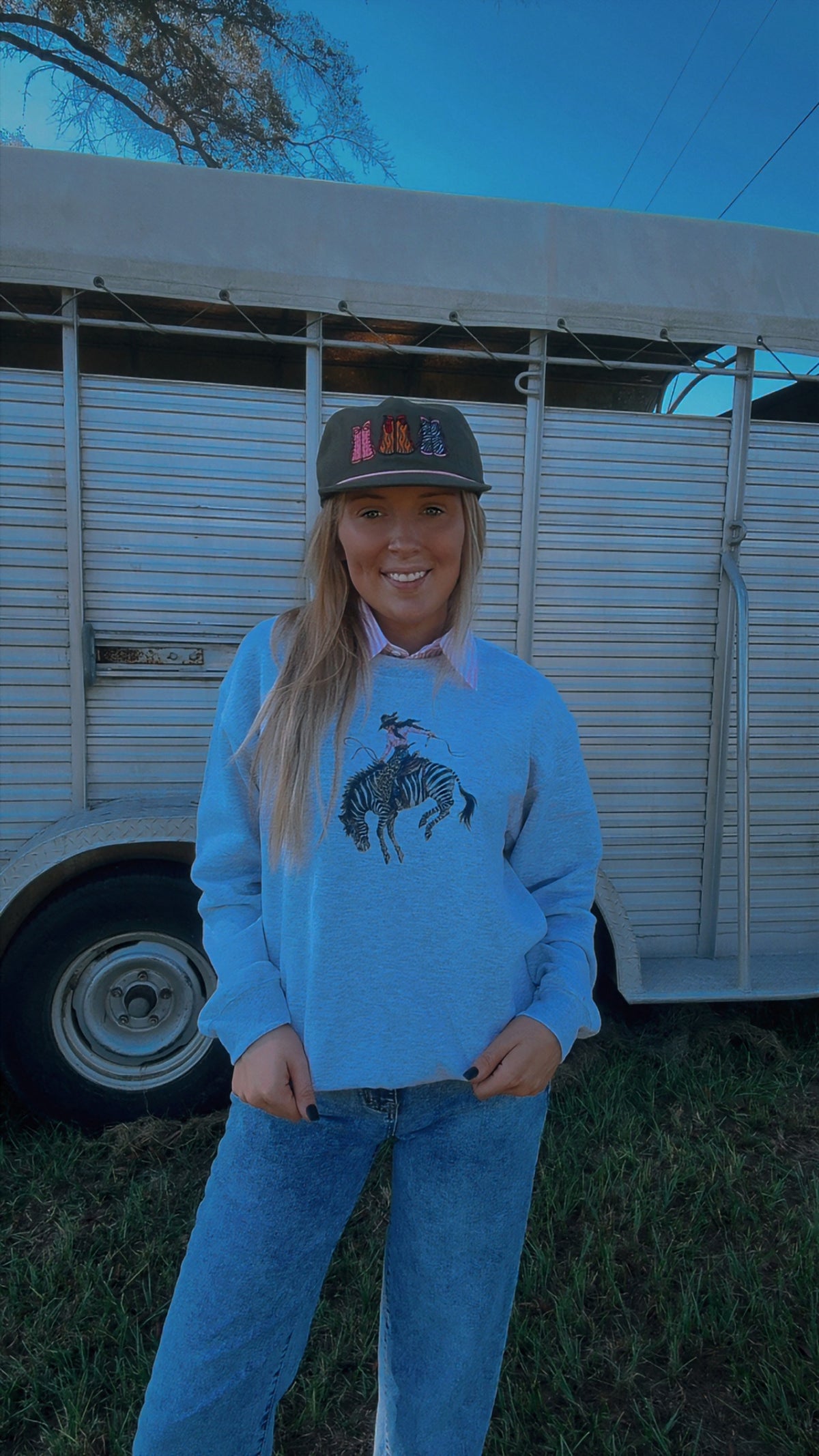 The bucking zebra sweatshirt