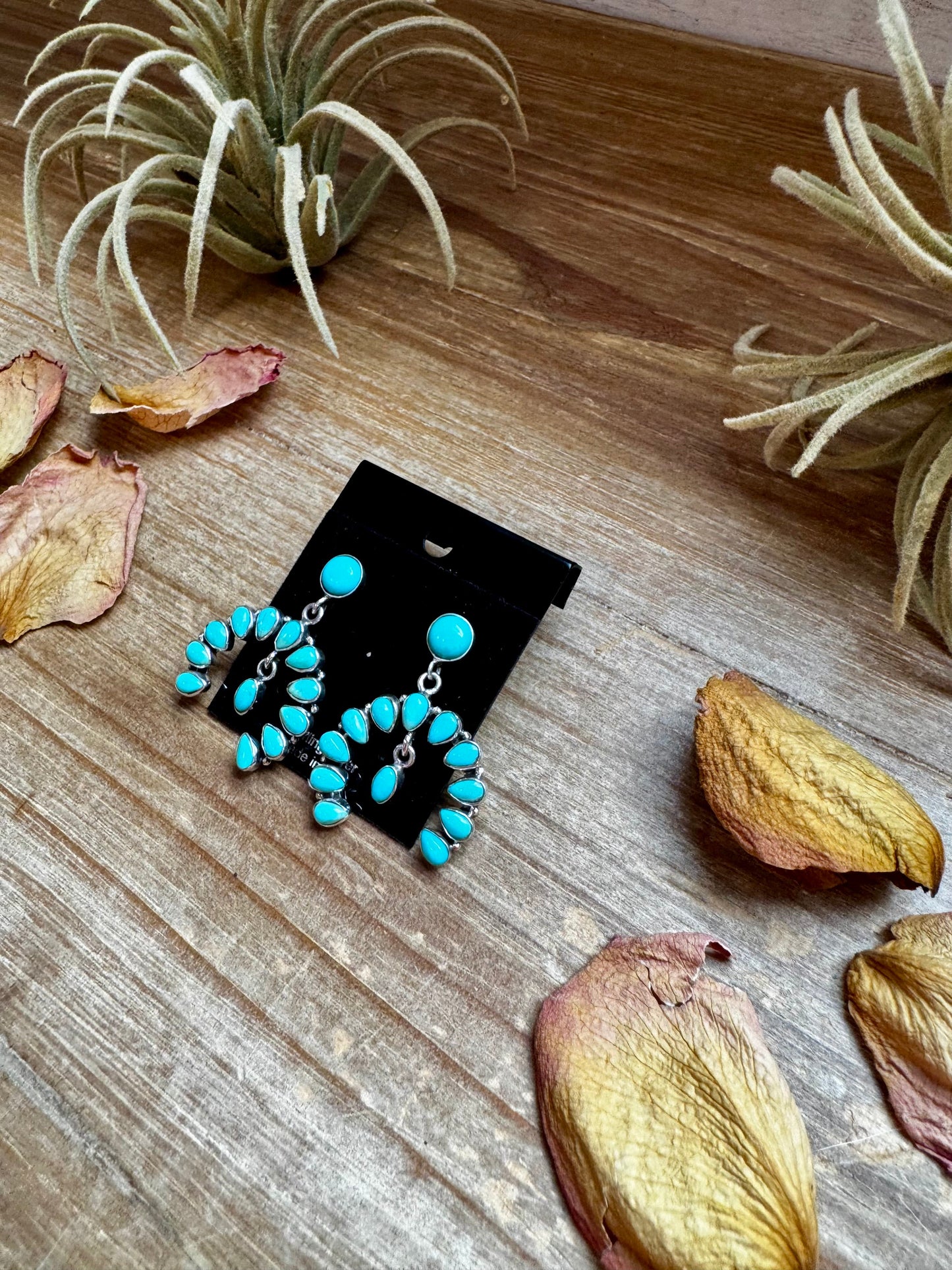 Dangle Earrings – USA Made with Kingman Turquoise & Sterling Silver