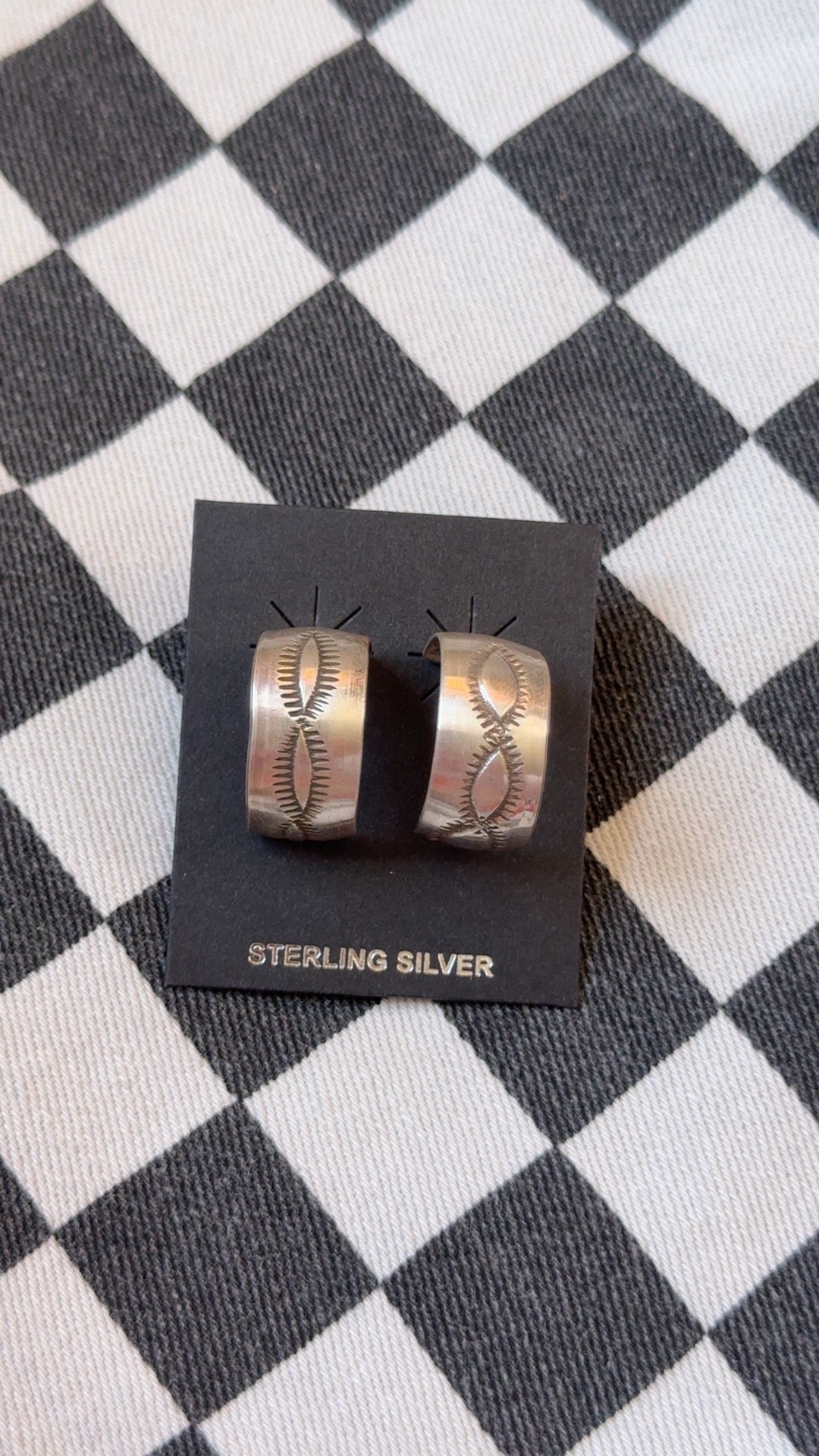 The round top hoop earrings