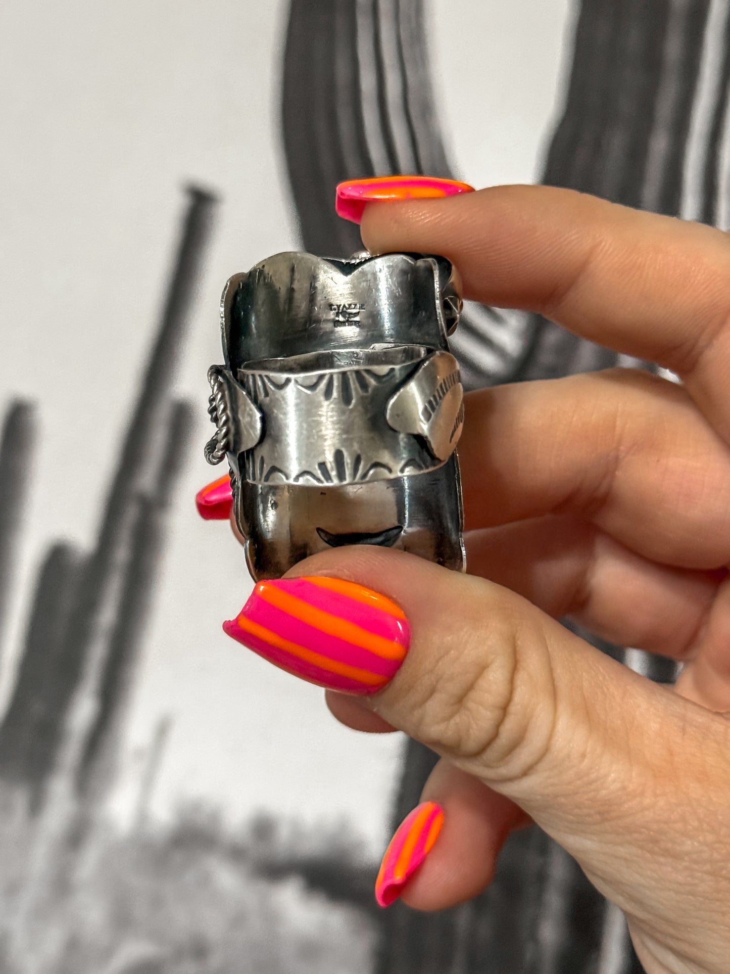 Tim Yazzie saddle ring