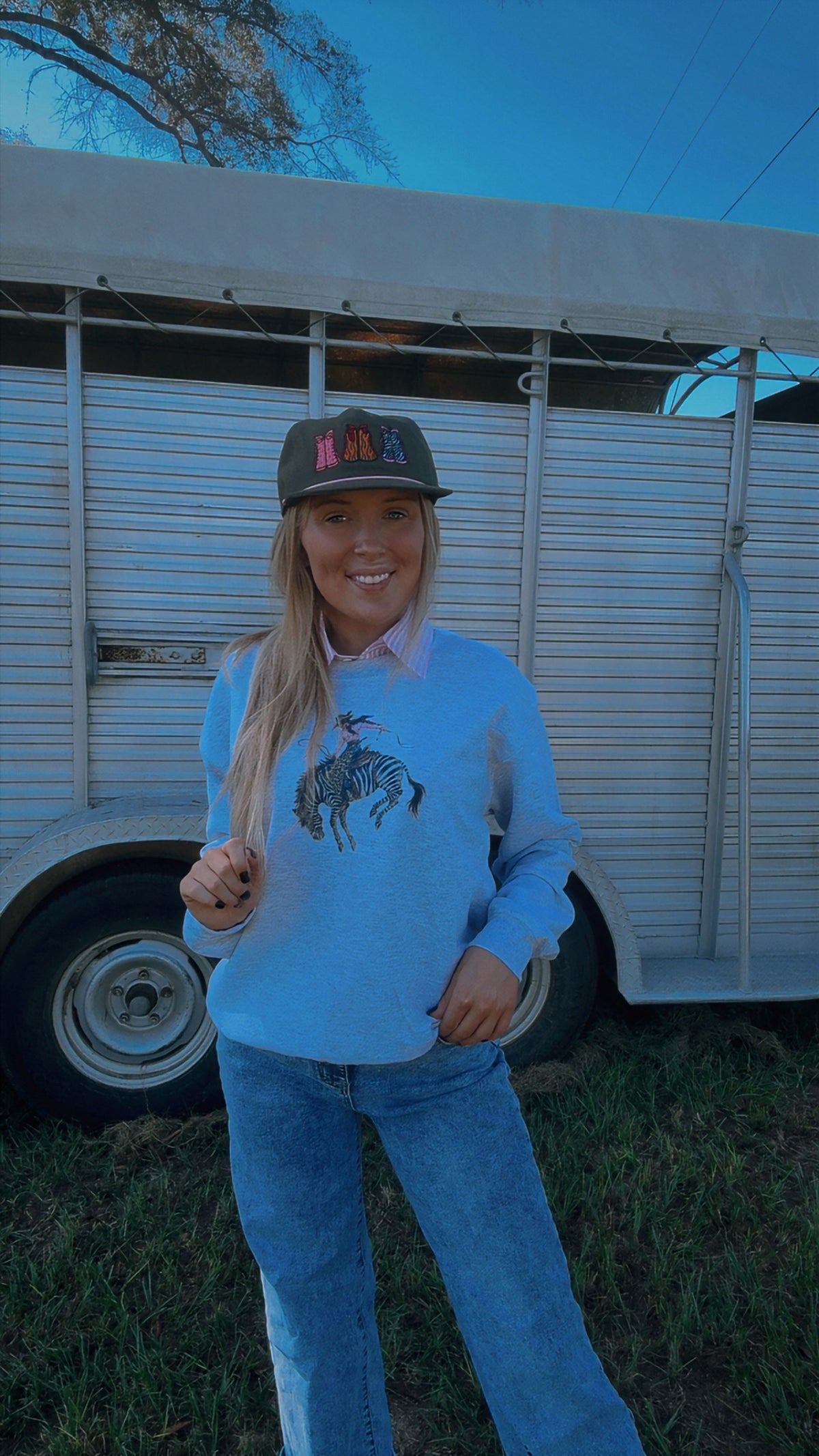 The bucking zebra sweatshirt
