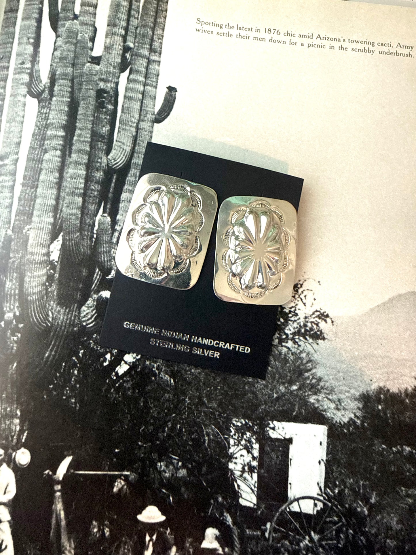 The cowgirl concho earrings
