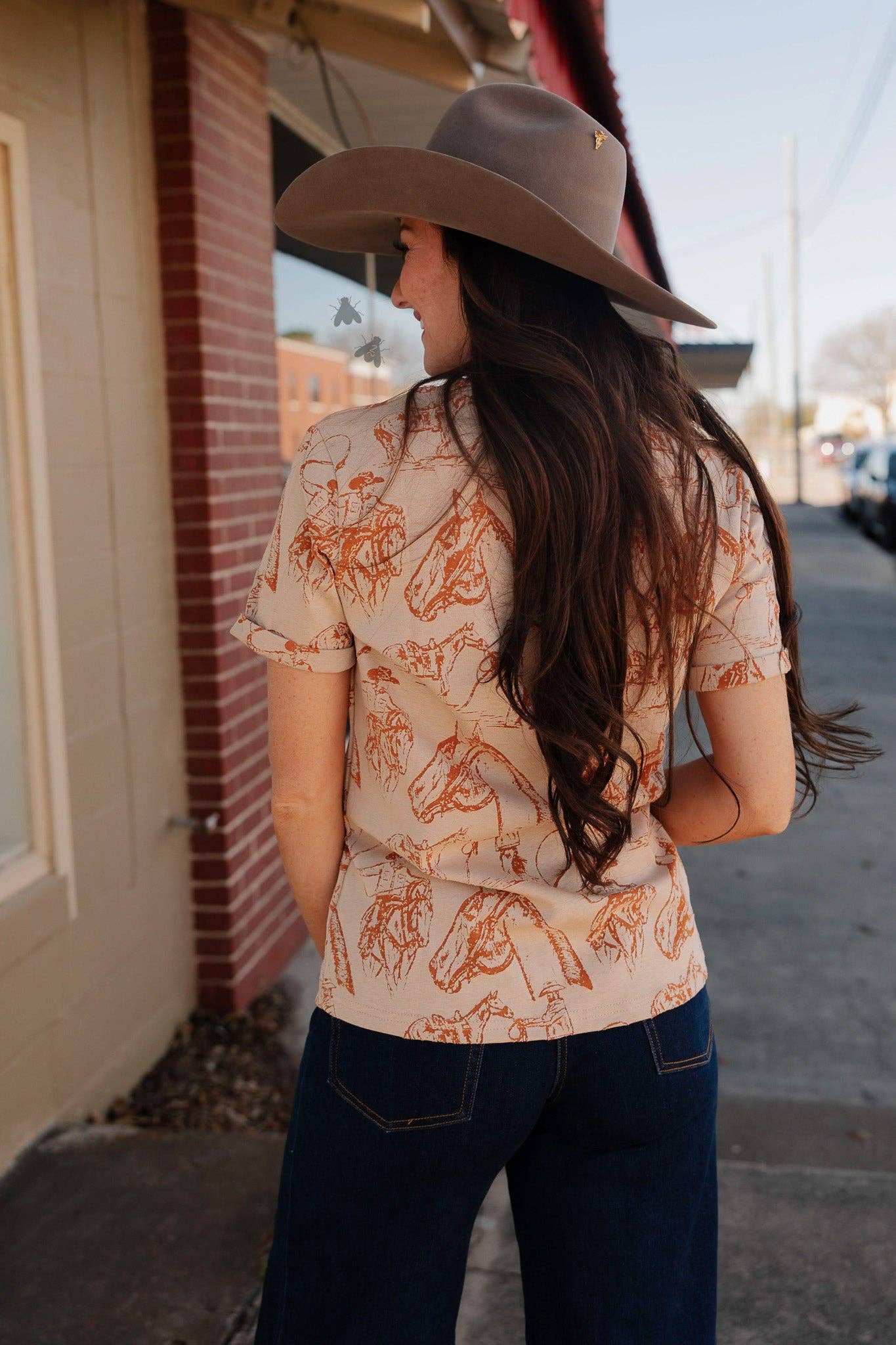 Cowboy sketch top