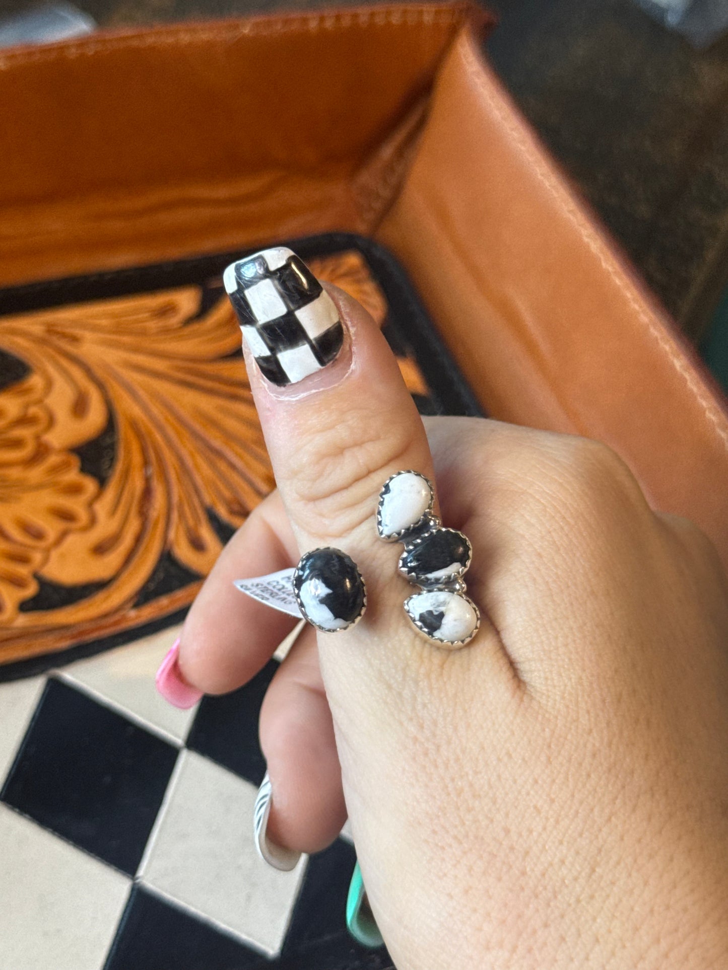 White Buffalo adjustable ring