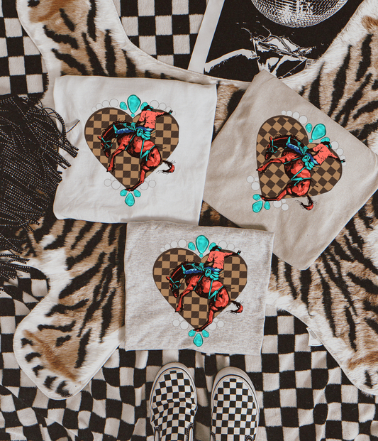 Bucking hearts  sublimation T-shirt