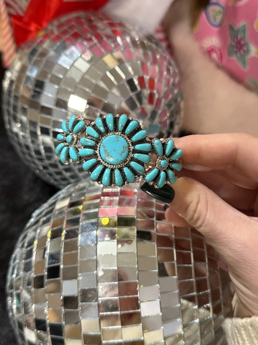 Rose Williams , kingman turquoise cuff bracelet