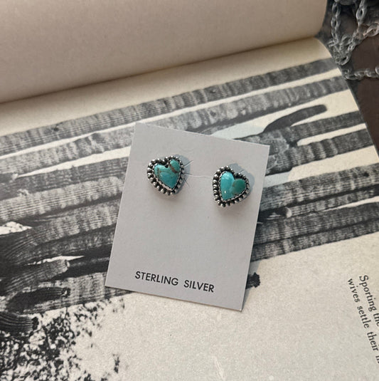 Kingman heart studs