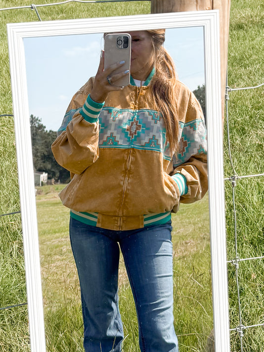 The 90s bomber jacket - mustard yellow