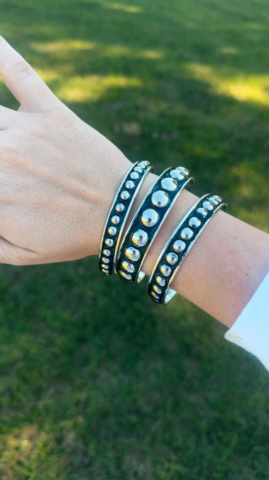 WESTERN BUBBLE 3 CUFF BRACELET SET