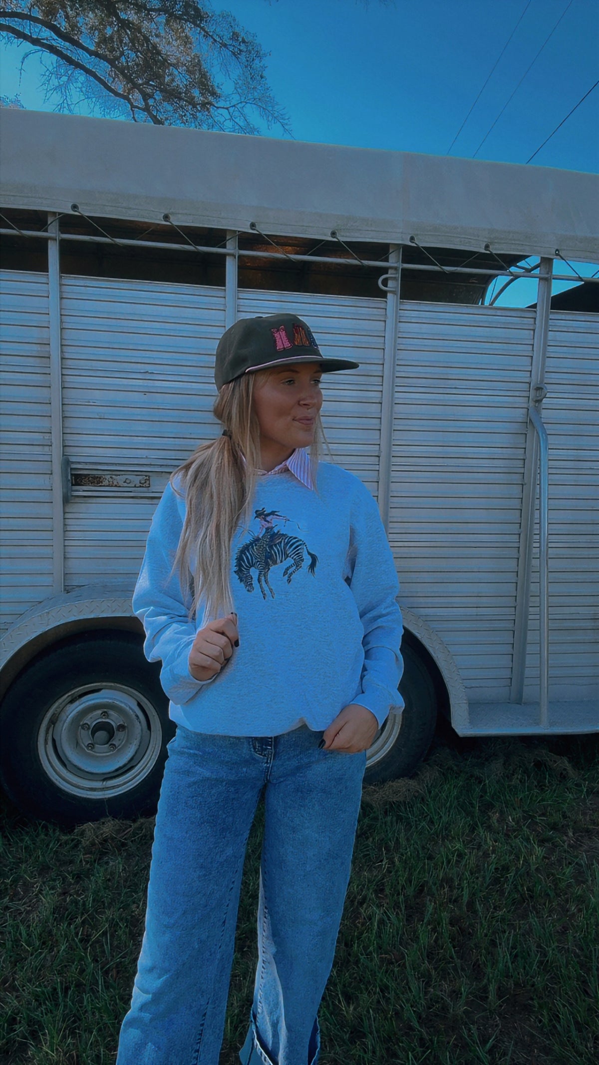 The bucking zebra sweatshirt
