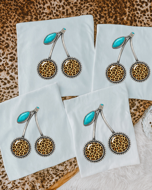 Cheetah cherries sublimation T-shirt