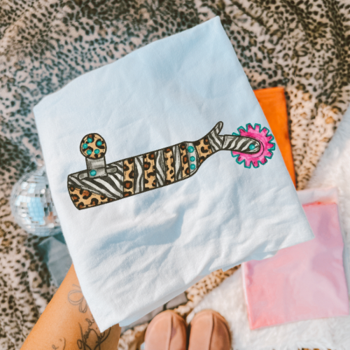 The mix print spur  sublimation T-shirt