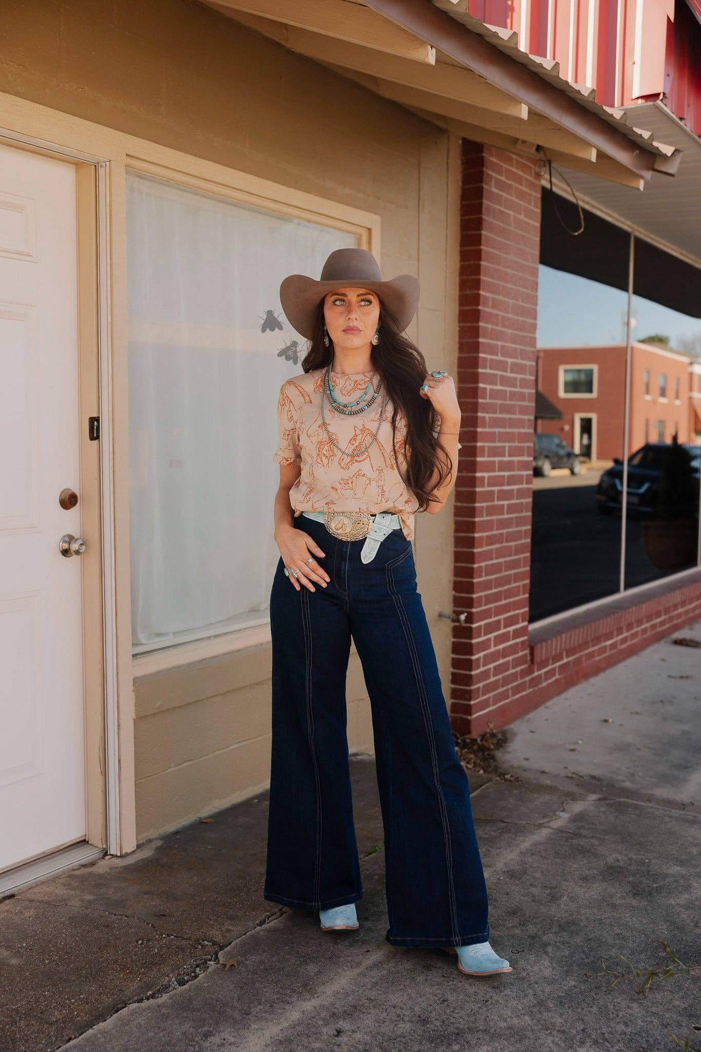 Cowboy sketch top