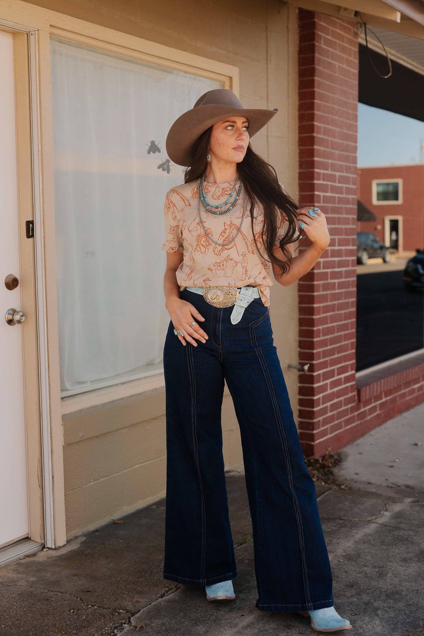 Cowboy sketch top