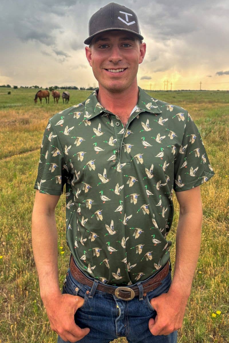 Flee The Flock Mens Polo