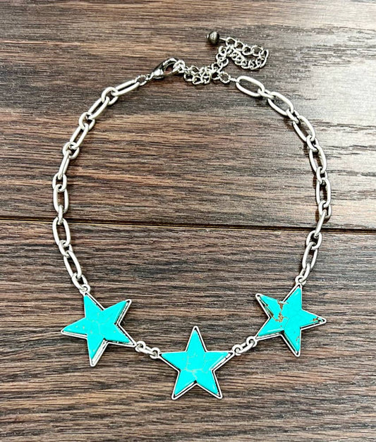 Western Star Turquoise Necklace