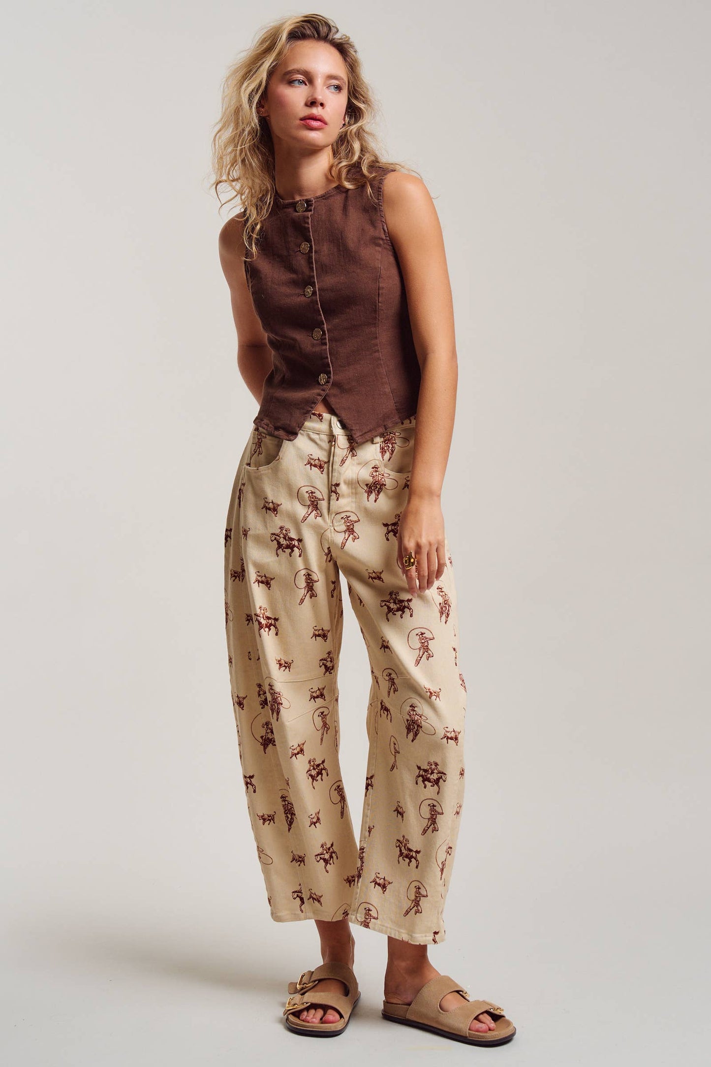 The ranch hand barrel jeans