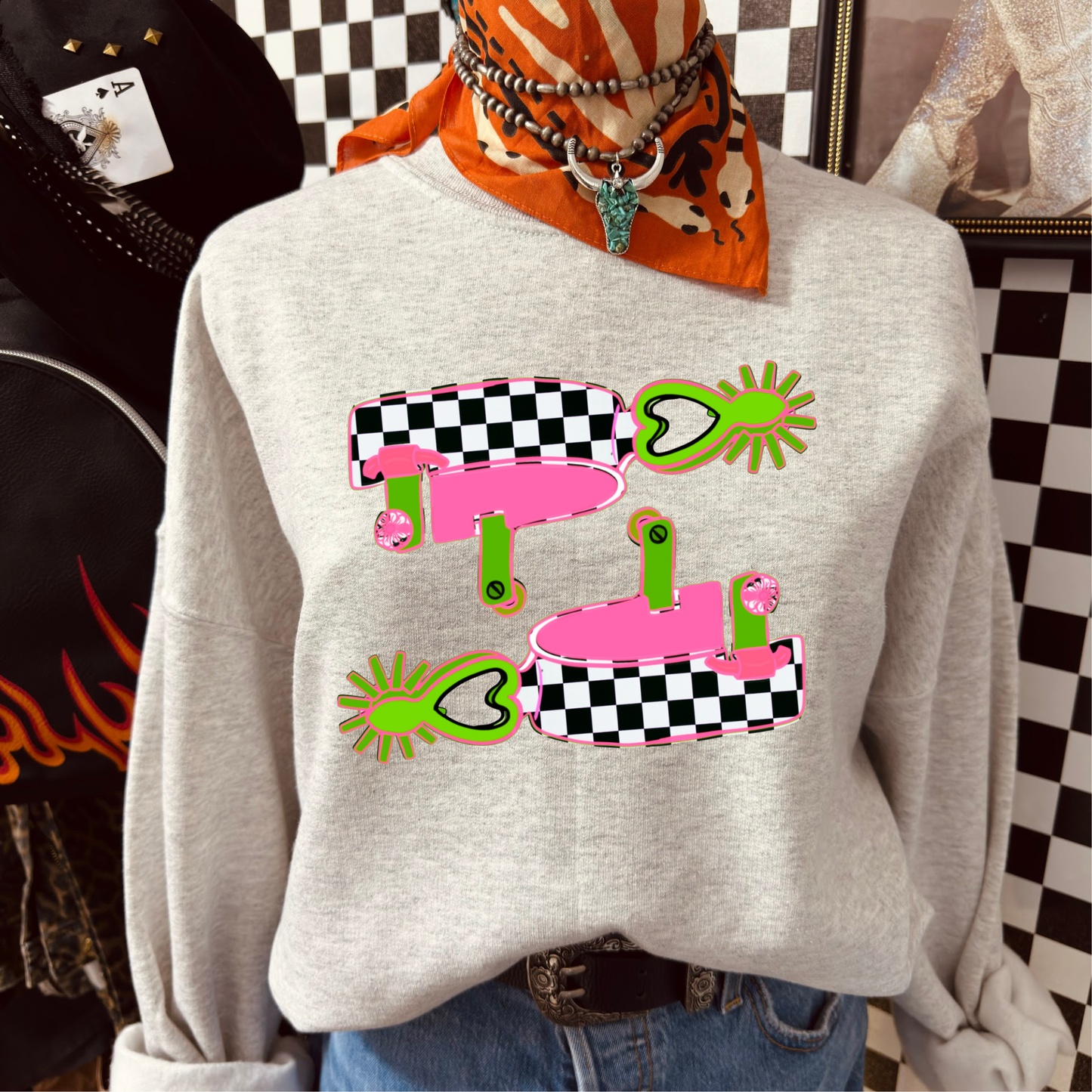Neon spur  sweatshirt